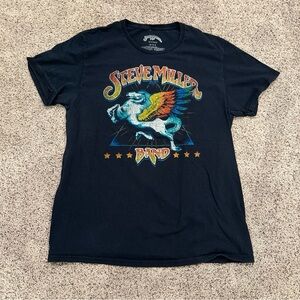 Steve Miller Band Book Of Dreams Rock & Roll Concert Black Sz. L Graphic T-Shirt